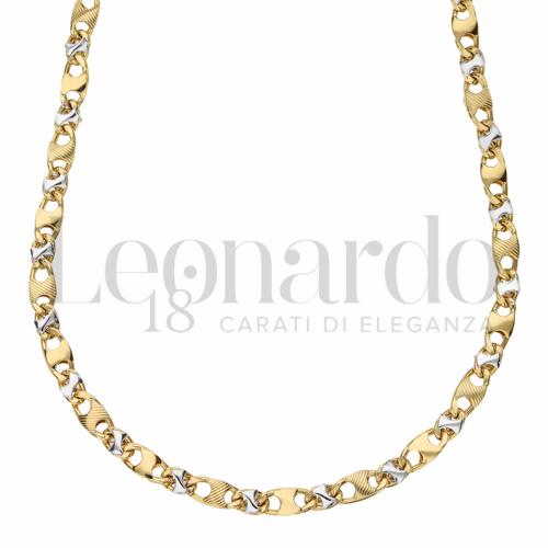 Media in Oro Giallo e Oro Bianco da 12,8gr.