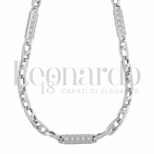 3&deg; Misura con Zircone bianco in Oro Bianco da 42,4gr.