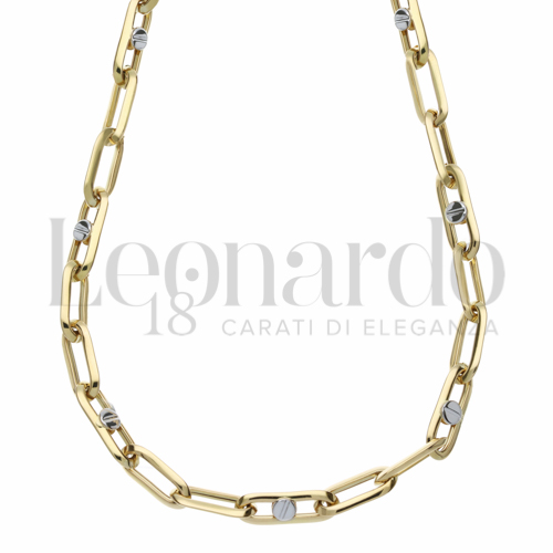 in Oro Giallo e Oro Bianco da 14,3gr.