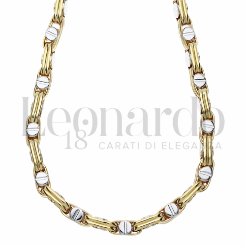 in Oro Giallo e Oro Bianco da 27,3gr.