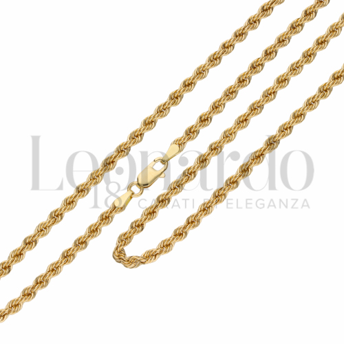 Collane Corda Laser in Oro 18 Carati Lunghezza: 90 cm Filo o misura: 60 11,3g