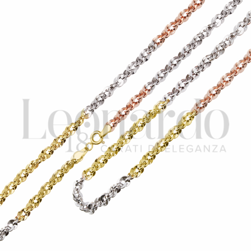 Filo 30 in Oro Giallo, Oro Bianco e Oro Rosa da 2,8gr.