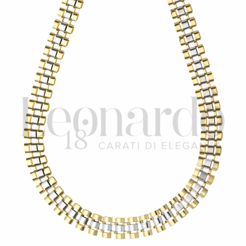 10 mm in Oro Giallo e Oro Bianco da 35,1gr.