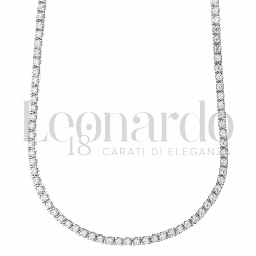 40 cm con Zircone bianco in Oro Bianco da 14,4gr.