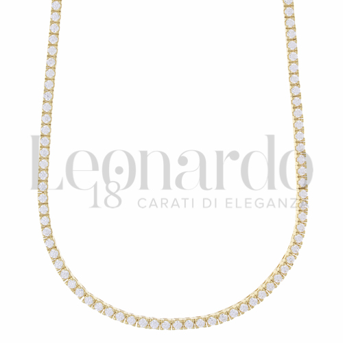 42 cm con Zircone bianco in Oro Giallo da 15,5gr.