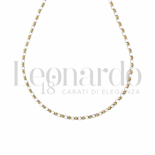 45 cm in Oro Giallo e Oro Bianco da 9,4gr.
