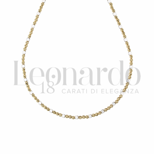 45 cm in Oro Giallo e Oro Bianco da 8,5gr.