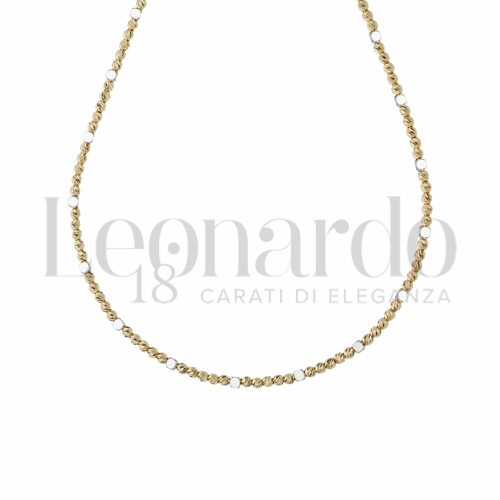 50 cm in Oro Giallo e Oro Bianco da 9gr.