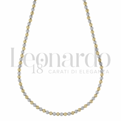 Collane Collana Pallinata Light in Oro 18 Carati Diametro o modello: 3 mm Lunghezza: 60 cm Finitura: Diamantata 
