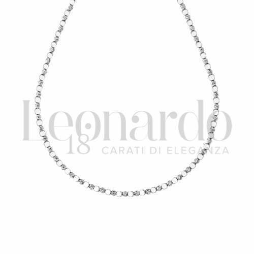 45 cm in Oro Bianco da 9,1gr.