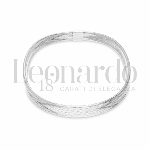 Modello elastico in Oro Bianco da 4,9gr.