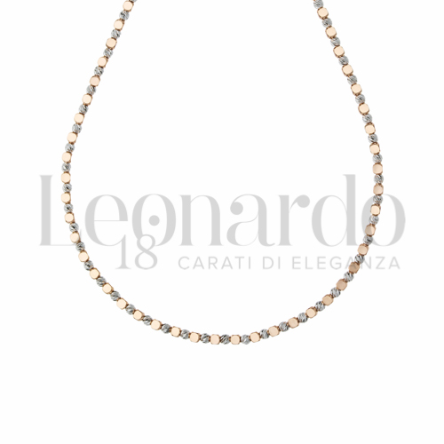 45 cm in Oro Rosa e Oro Bianco da 9,3gr.