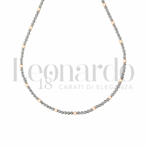 45 cm in Oro Rosa e Oro Bianco da 8,3gr.