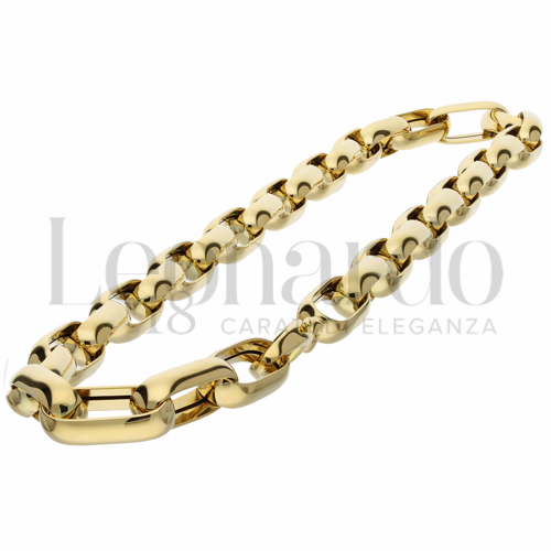 Monde Petit Catena Collana Oro Giallo 18K | Spessore 1,4 Mm, Lunghezza 50 Cm | In Scatola Regalo Con Certificato