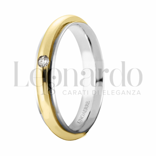 modello Classico in Bicolore con Diamante