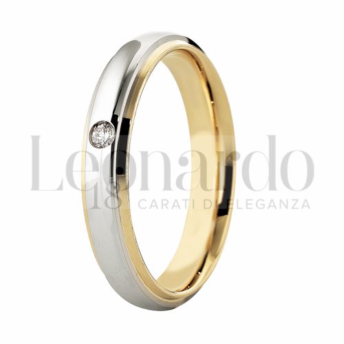 modello Classico in Bicolore con Diamante