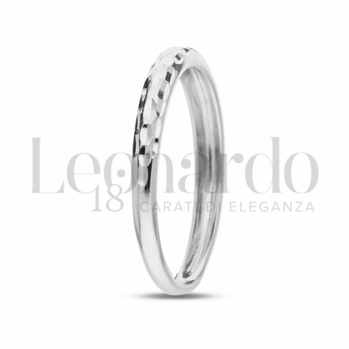 Fedine e Fermanelli Fedina diamantata a scalare in Oro 18 Carati Misura: N° 10 1,3g