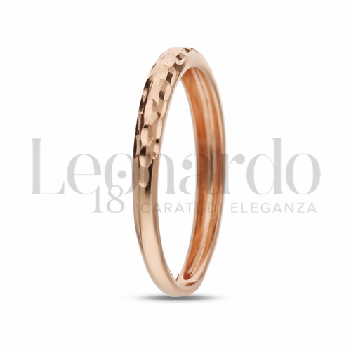 Fedine e Fermanelli Fedina diamantata a scalare in Oro 18 Carati Misura: N° 14 1,6g
