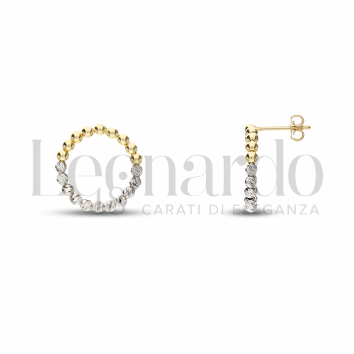 Misura o forma 14 mm in Oro Giallo e Oro Bianco da 2,1gr.