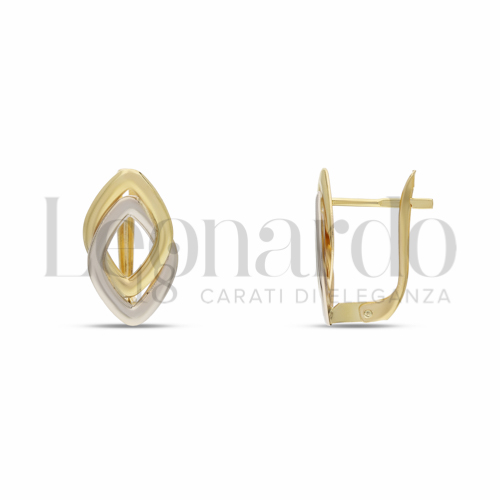 Misura o forma Rombo in Oro Giallo e Oro Bianco da 2,3gr.