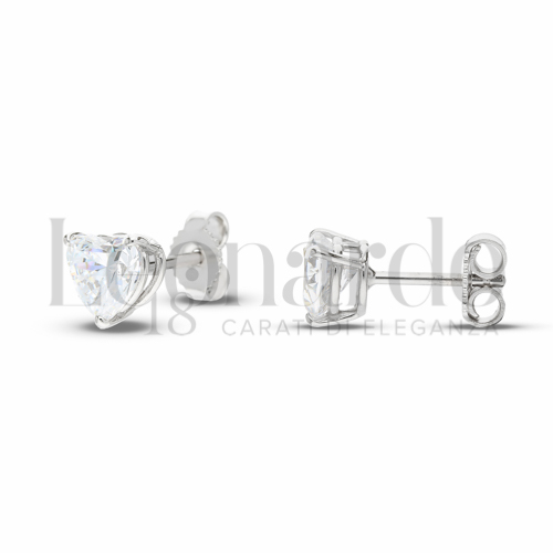 Misura o forma 1° Misura con Zircone bianco in Oro Bianco da 1,6gr.