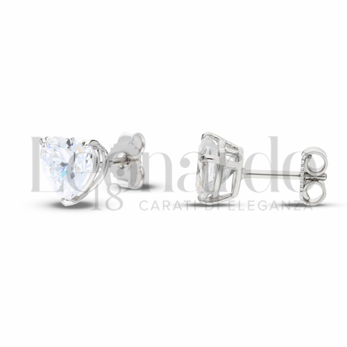 Misura o forma 2° Misura con Zircone bianco in Oro Bianco da 1,8gr.