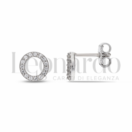 Misura o forma 1° Misura con Zircone bianco in Oro Bianco da 1,7gr.