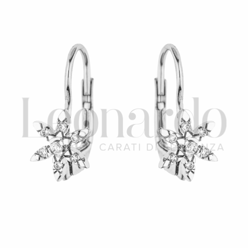 con Zircone bianco in Oro Bianco da 2gr.