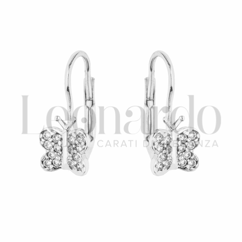 con Zircone bianco in Oro Bianco da 2gr.