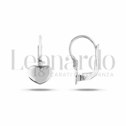 con Zircone bianco in Oro Bianco da 3,2gr.