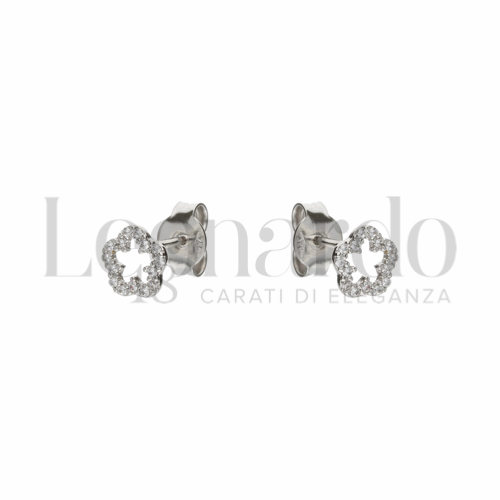 Misura o forma 1° Misura con Zircone bianco in Oro Bianco da 1,1gr.