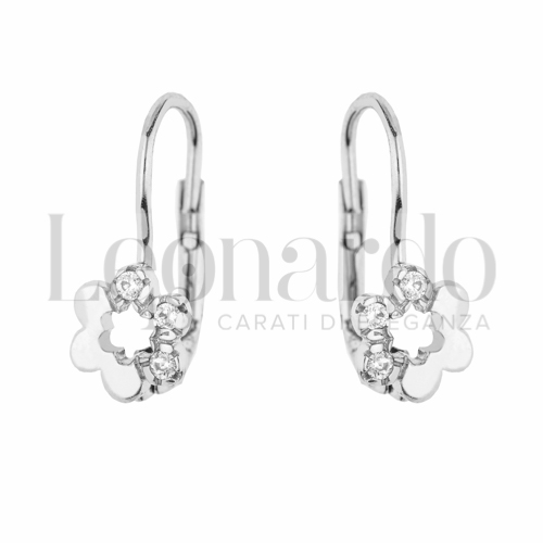 con Zircone bianco in Oro Bianco da 2,2gr.