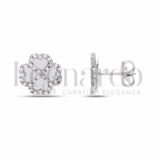 Misura o forma 1° Misura con Zircone bianco in Oro Bianco da 2,8gr.