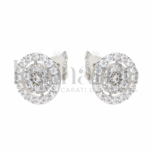 con Zircone bianco in Oro Bianco da 2,2gr.