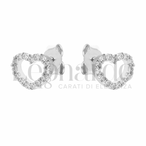 Misura o forma 1° Misura con Zircone bianco in Oro Bianco da 1,4gr.