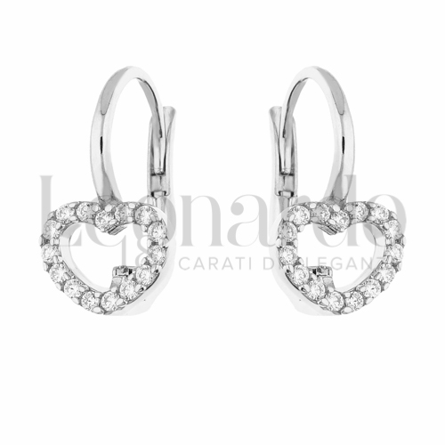 Misura o forma 1° Misura con Zircone bianco in Oro Bianco da 2,5gr.