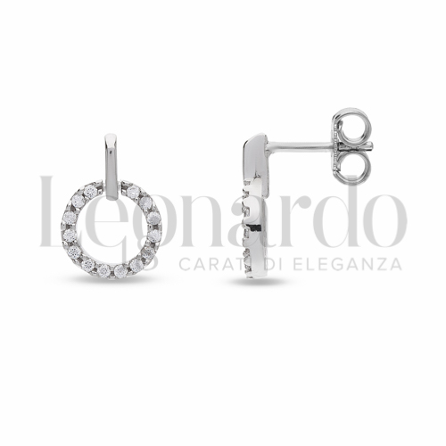 con Zircone bianco in Oro Bianco da 1,9gr.