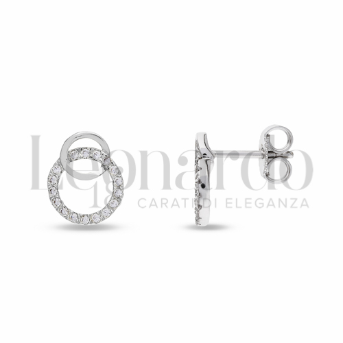 con Zircone bianco in Oro Bianco da 1,8gr.