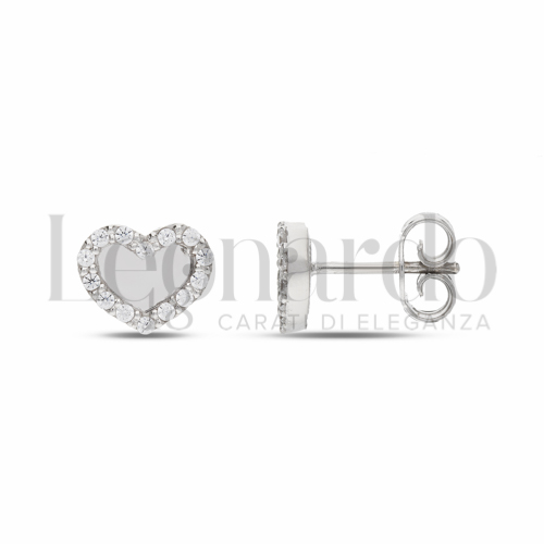 Misura o forma 1° Misura con Zircone bianco in Oro Bianco da 2gr.