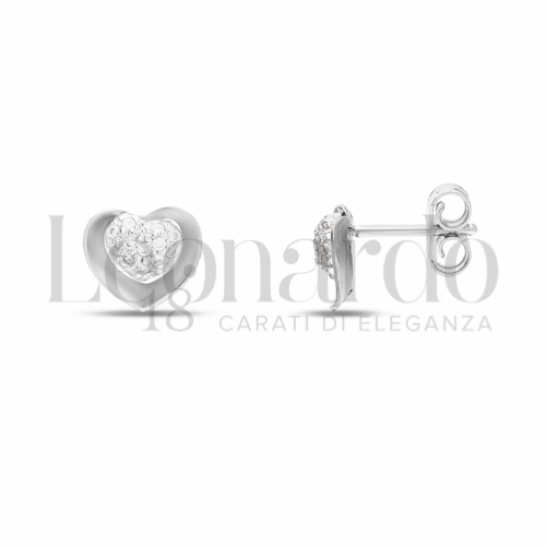 con Zircone bianco in Oro Bianco da 1,7gr.