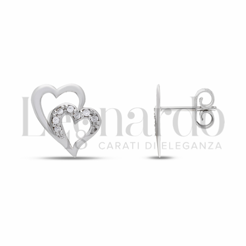 con Zircone bianco in Oro Bianco da 1,5gr.