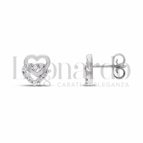 con Zircone bianco in Oro Bianco da 1,8gr.