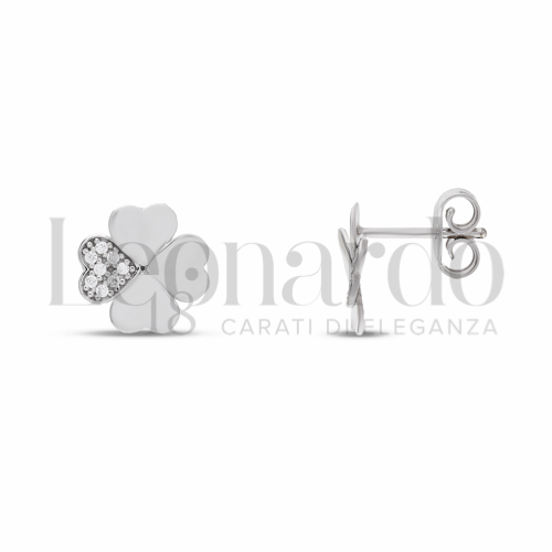 con Zircone bianco in Oro Bianco da 1,6gr.
