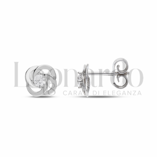 Misura o forma 1° Misura con Zircone bianco in Oro Bianco da 1,4gr.