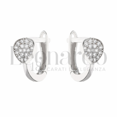 con Zircone bianco in Oro Bianco da 2,3gr.
