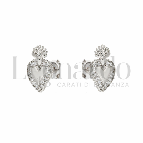 Misura o forma 1° Misura con Zircone bianco in Oro Bianco da 2,4gr.