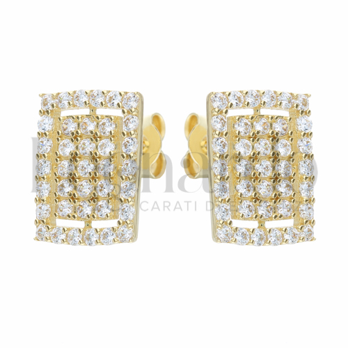 con Zircone bianco in Oro Giallo da 3,2gr.