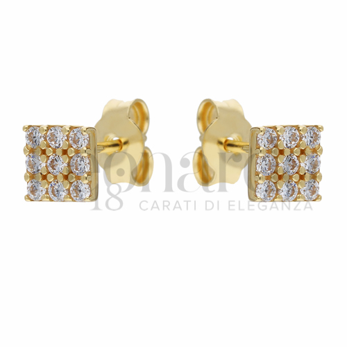 Misura o forma 1° Misura con Zircone bianco in Oro Giallo da 1,3gr.