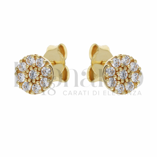 Misura o forma 1° Misura con Zircone bianco in Oro Giallo da 1,2gr.