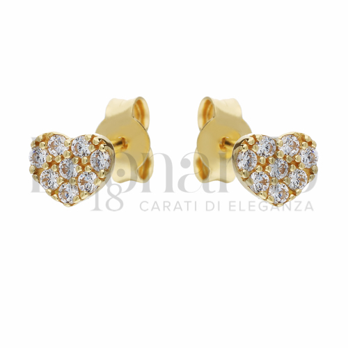 Misura o forma 1° Misura con Zircone bianco in Oro Giallo da 1,2gr.